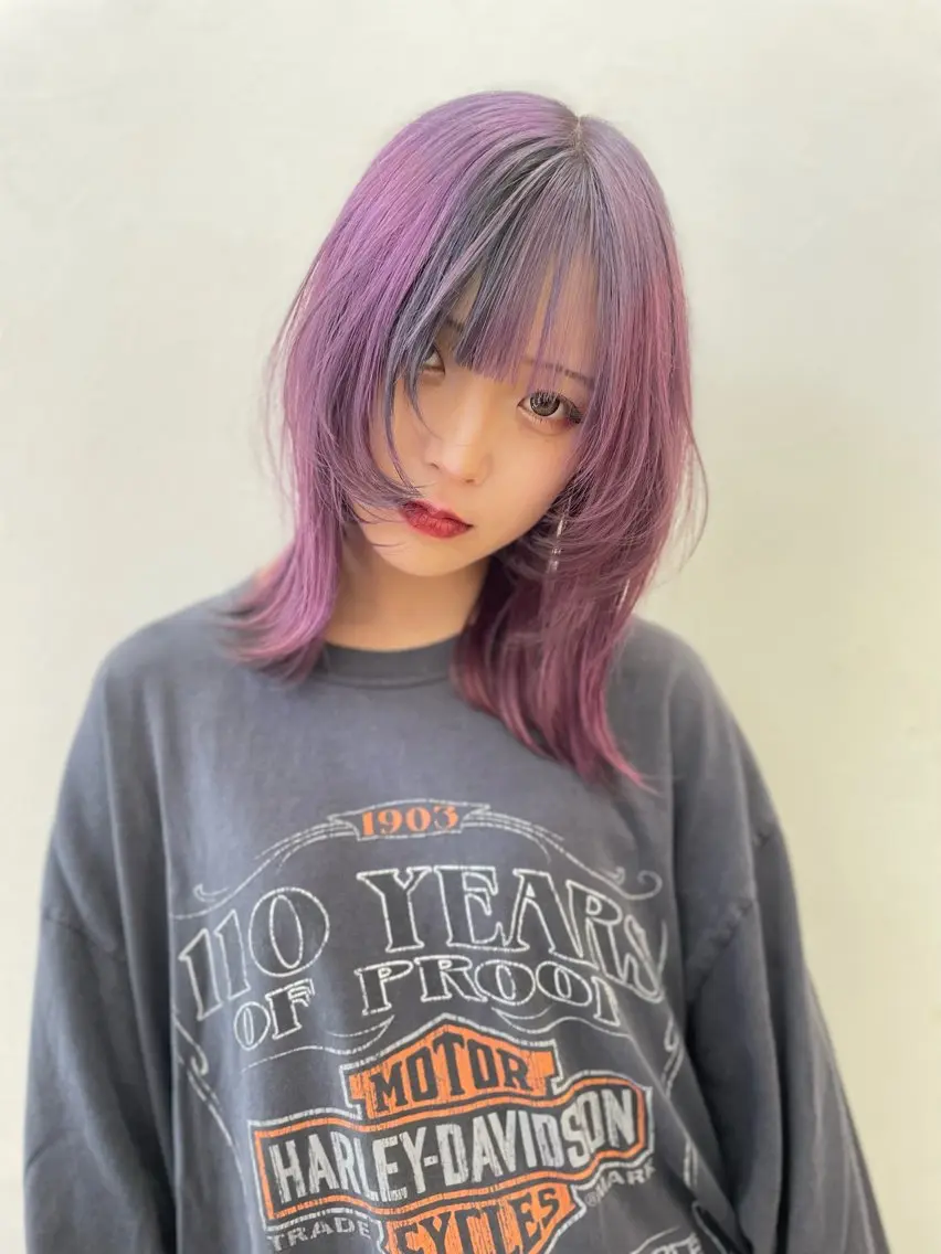 ミディアム カラー ミユル/ 盛れるエクステ🎀✨のヘアスタイル