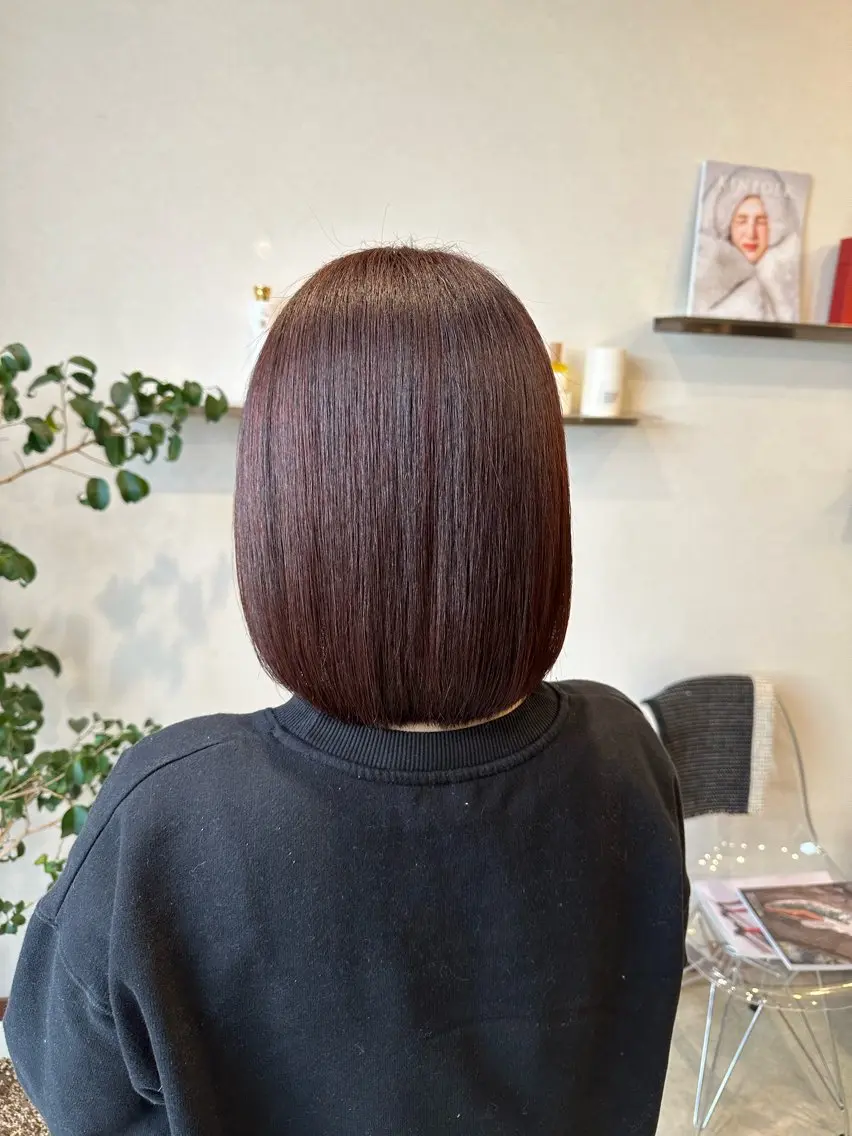 カラー ピンクカラー ヘアカラー トリートメント ShowBit ／mioのヘアスタイル