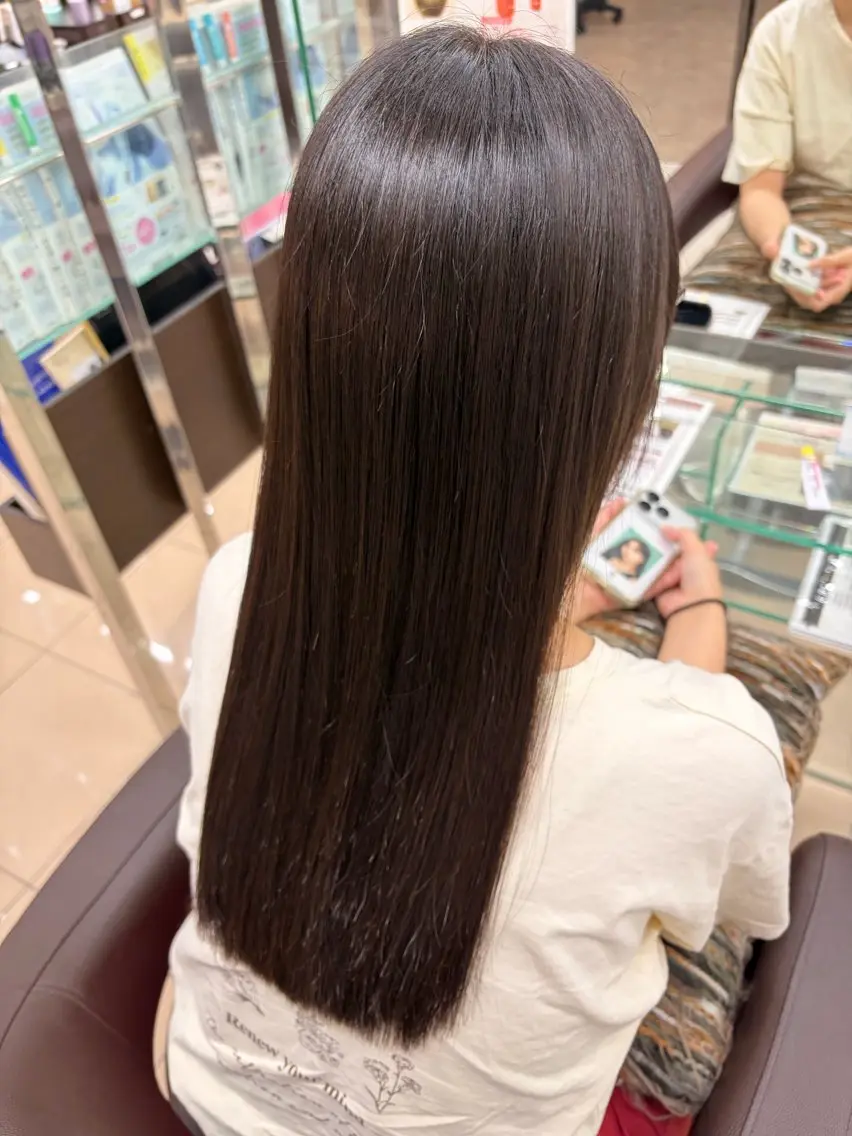 ロング 縮毛矯正/髪質改善 kazu🐰のヘアスタイル