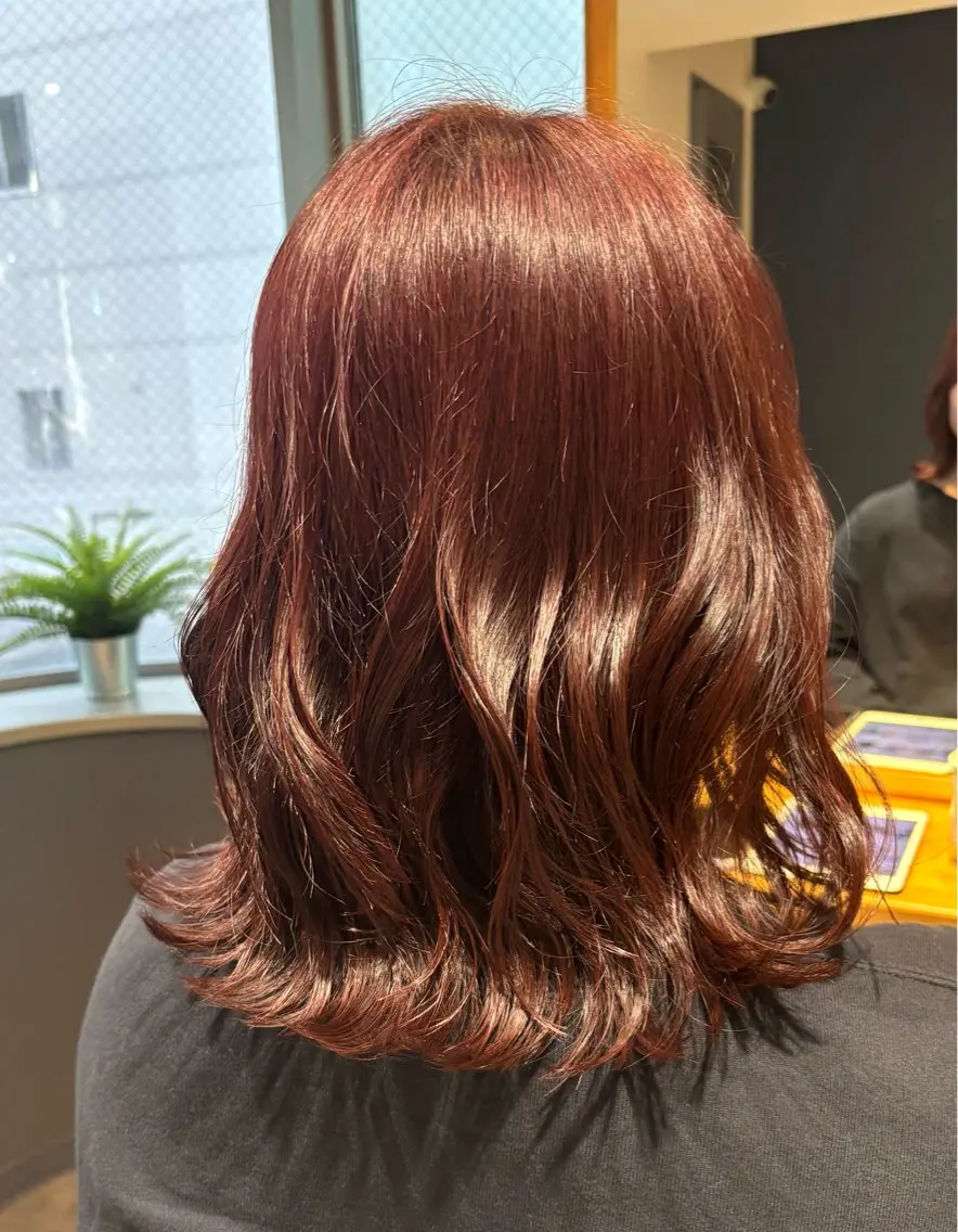 カラー ヘアアレンジ ブラウンカラー 大西 かんなのヘアスタイル