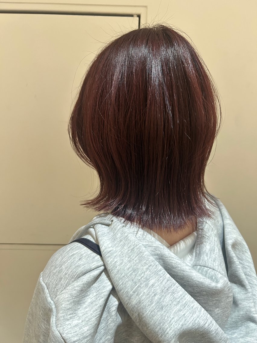 ミディアム ピンクラベンダー カット ヘアカラー CLEO hair / shionのヘアスタイル