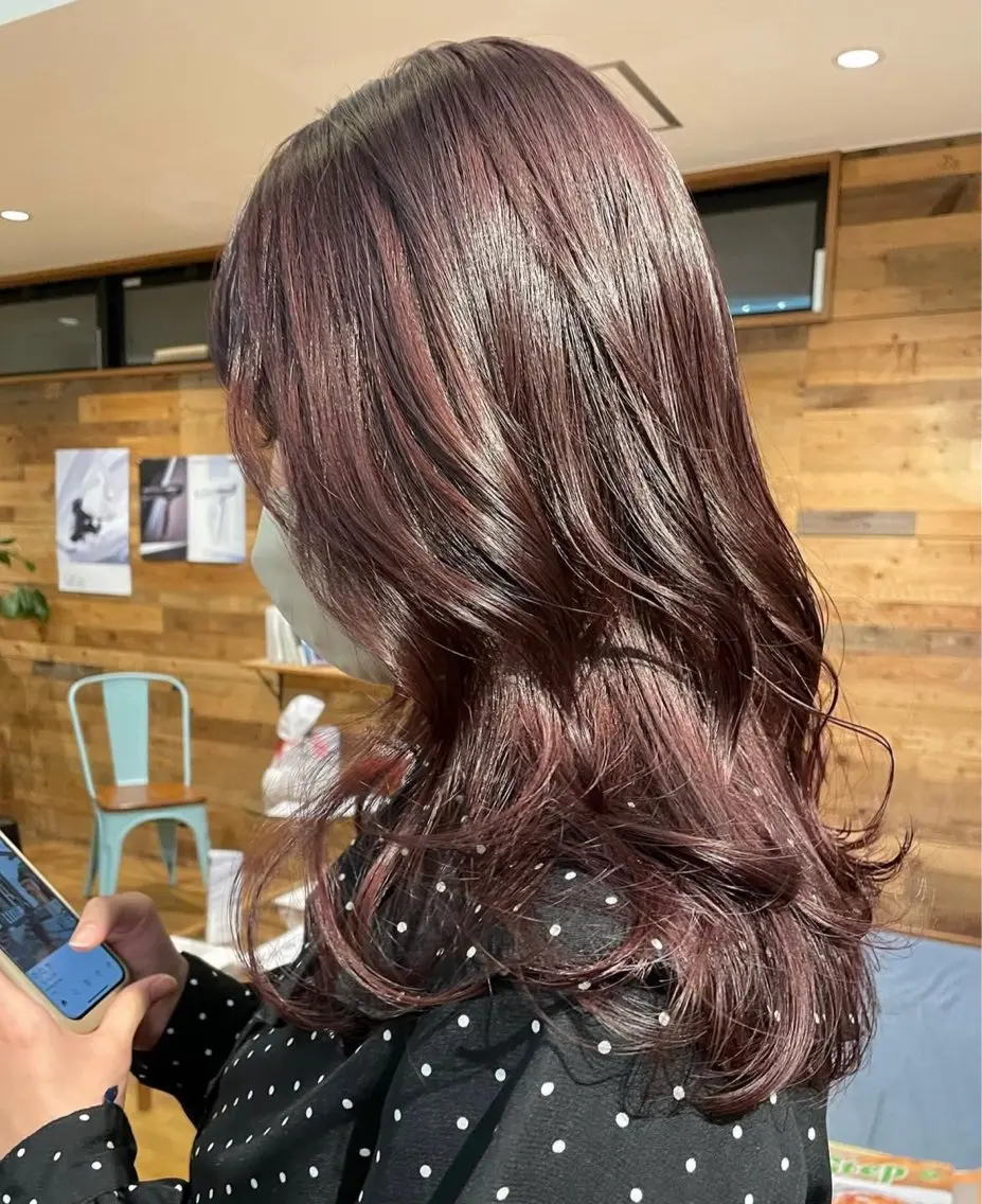 ロング カラー ヘアカラー 中村 彩奈のヘアスタイル