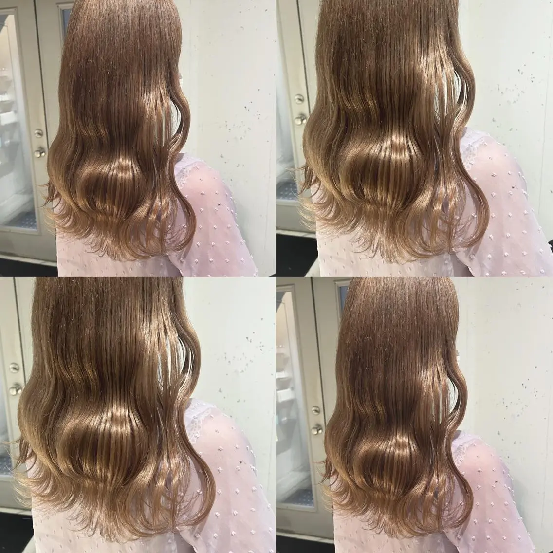ロング カラー ベージュカラー ブリーチ ケアブリーチ ハイトーンカラー ハイトーンベージュ カット ヘアカラー トリートメント ヘッドスパ ヘアセット カジュアルを女っぽく 𝗮𝘆𝗮𝗰𝗼のヘアスタイル