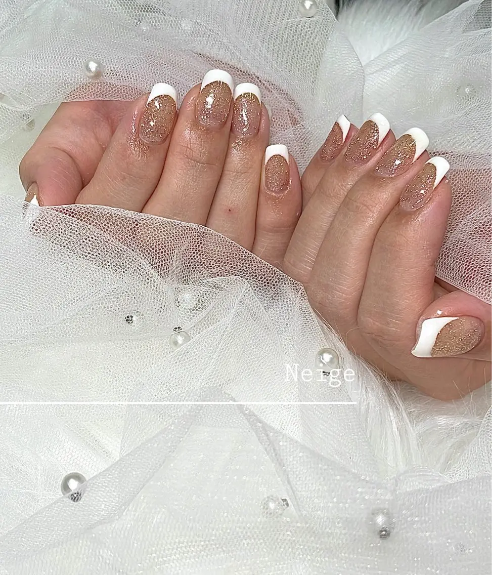 ネイル フラッシュネイル ハンドネイル Neige‪𓂃ai ＊梅津 / 松尾のネイルデザイン