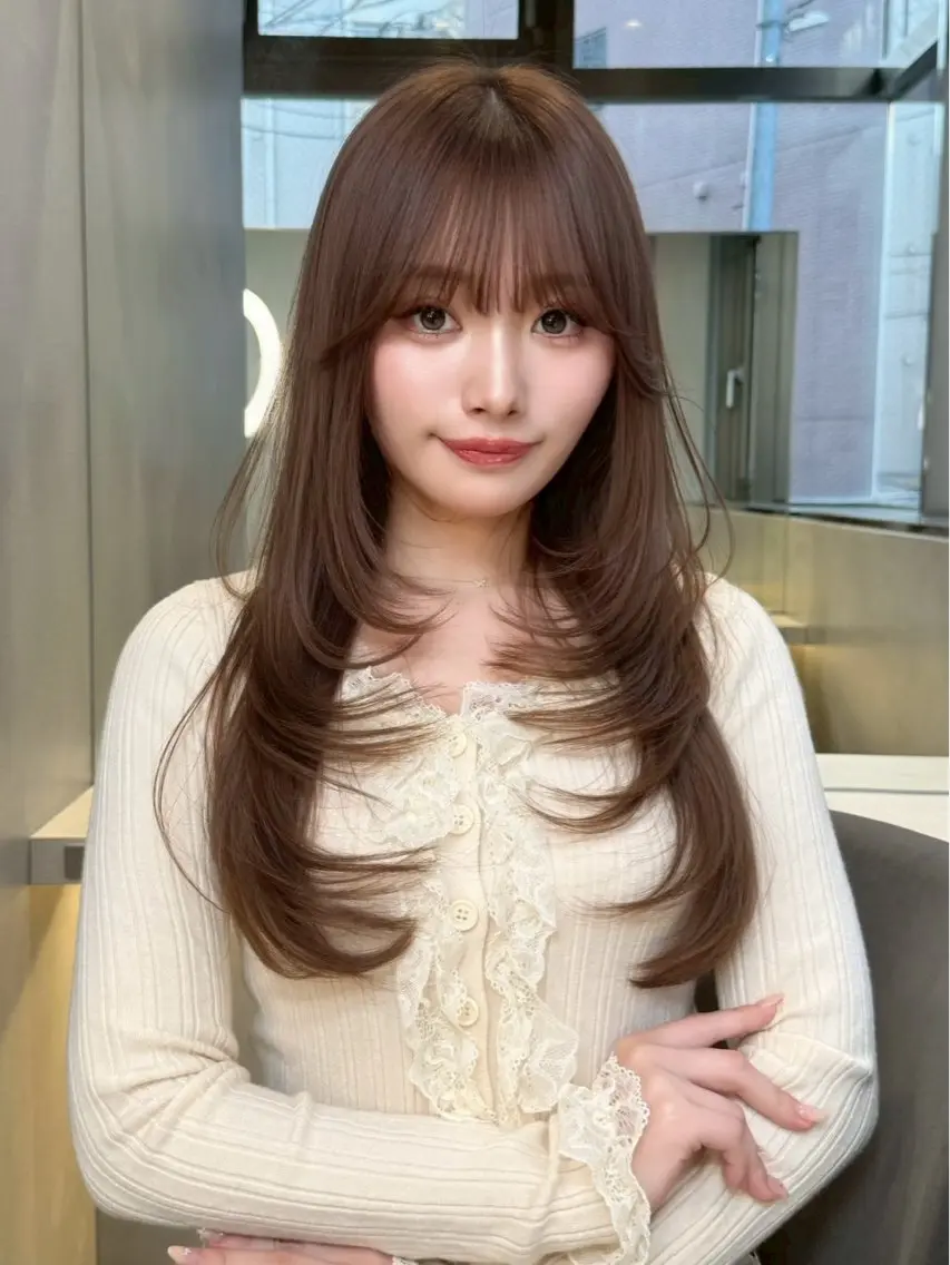 【韓国式トレンドカット🇰🇷】ザクザクレイヤーカット✂️➕1ステップトリートメント🫧🫧 大宮/韓国/トレンドヘアの写真