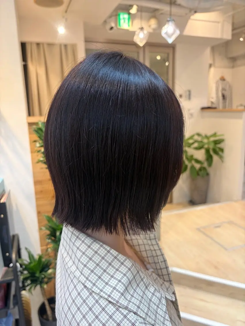 ショート レイヤーカット カット 縮毛矯正 cana 札幌レイヤースタイルのヘアスタイル