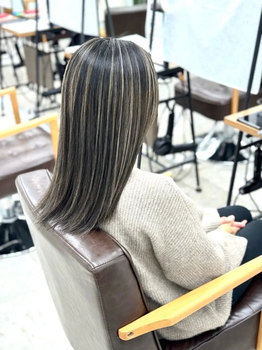 ミディアム カラー カット ヘアカラー ✨ハイライト特化 小澤✨のヘアスタイル