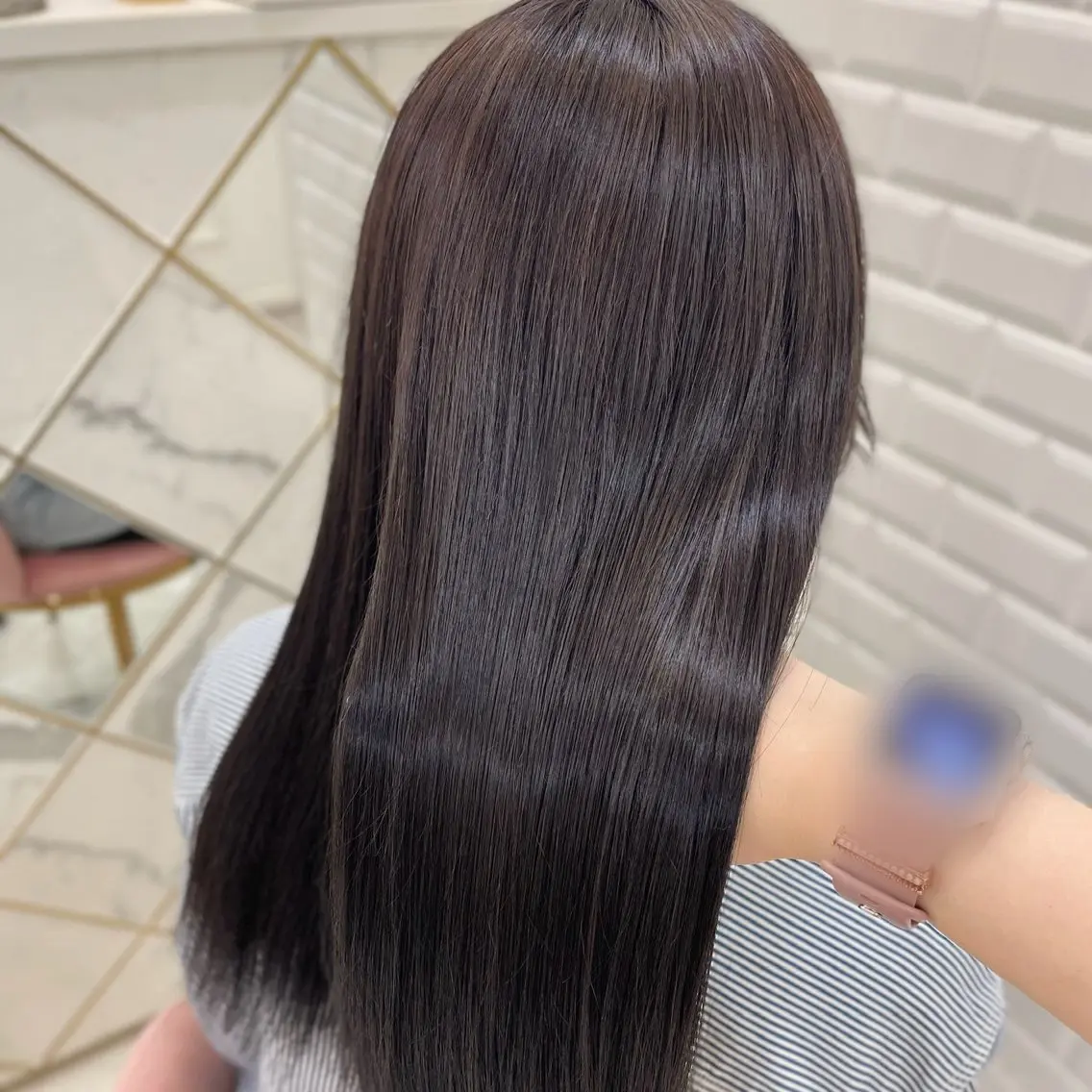 ロング 髪質改善 縮毛矯正 ガーリーカラー🩷 ユウ🍓💞のヘアスタイル