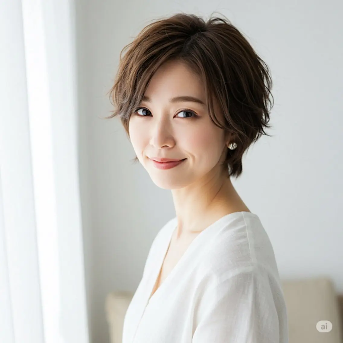 ショート カット ヘアカラー トリートメント ヘッドスパ ✂︎ ｼﾝﾀｸ ✂︎のヘアスタイル
