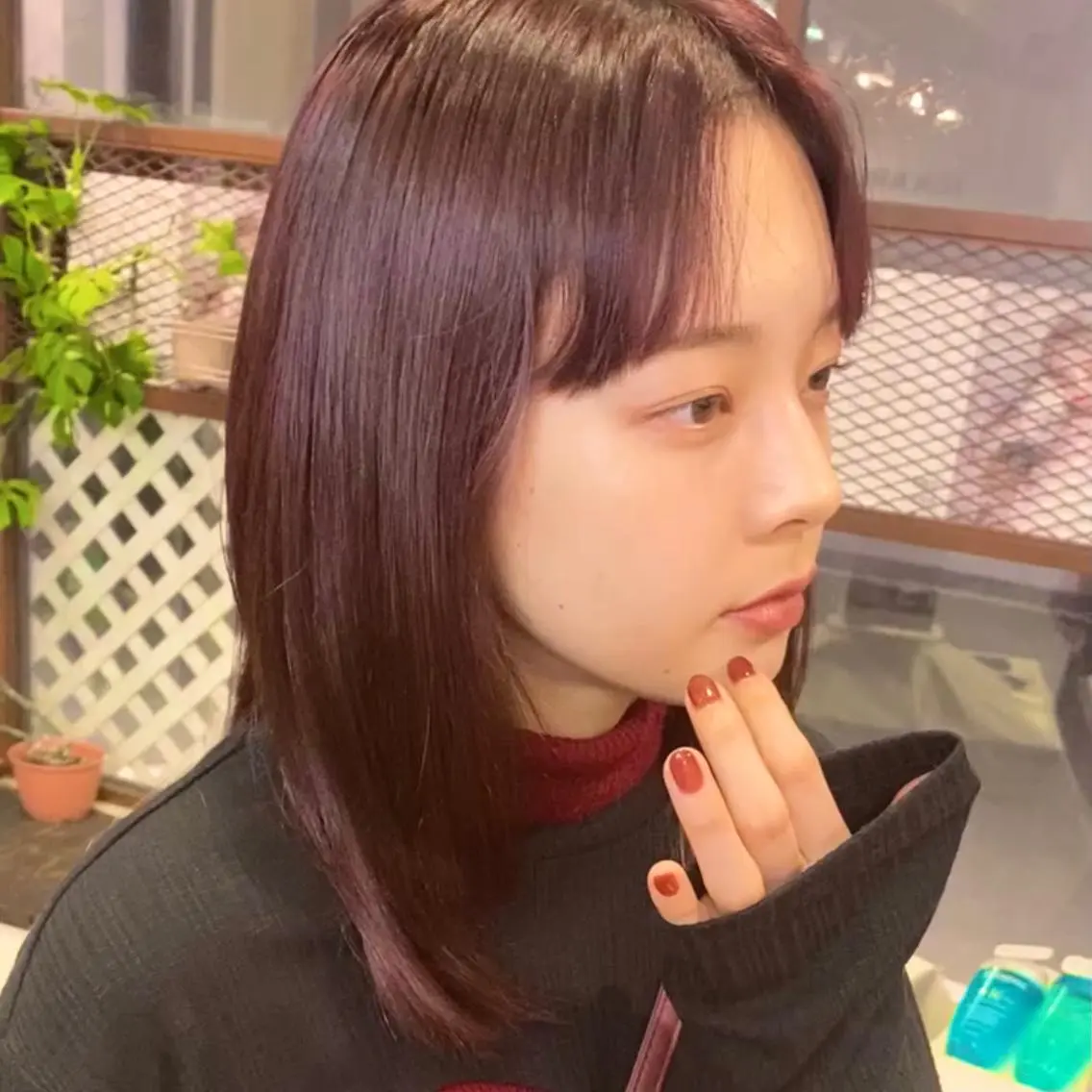 ミディアム カラー ウチダ ユウヤのヘアスタイル