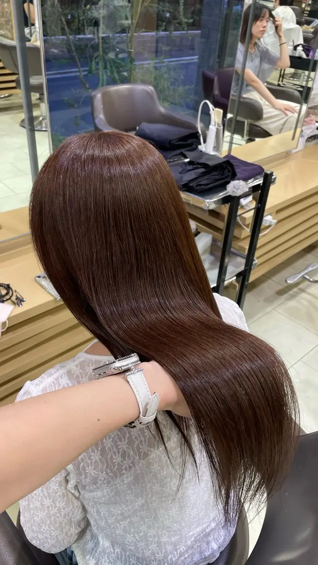 カラー ヘアカラー mira🎀 ┊︎透明感カラー🫧のヘアスタイル