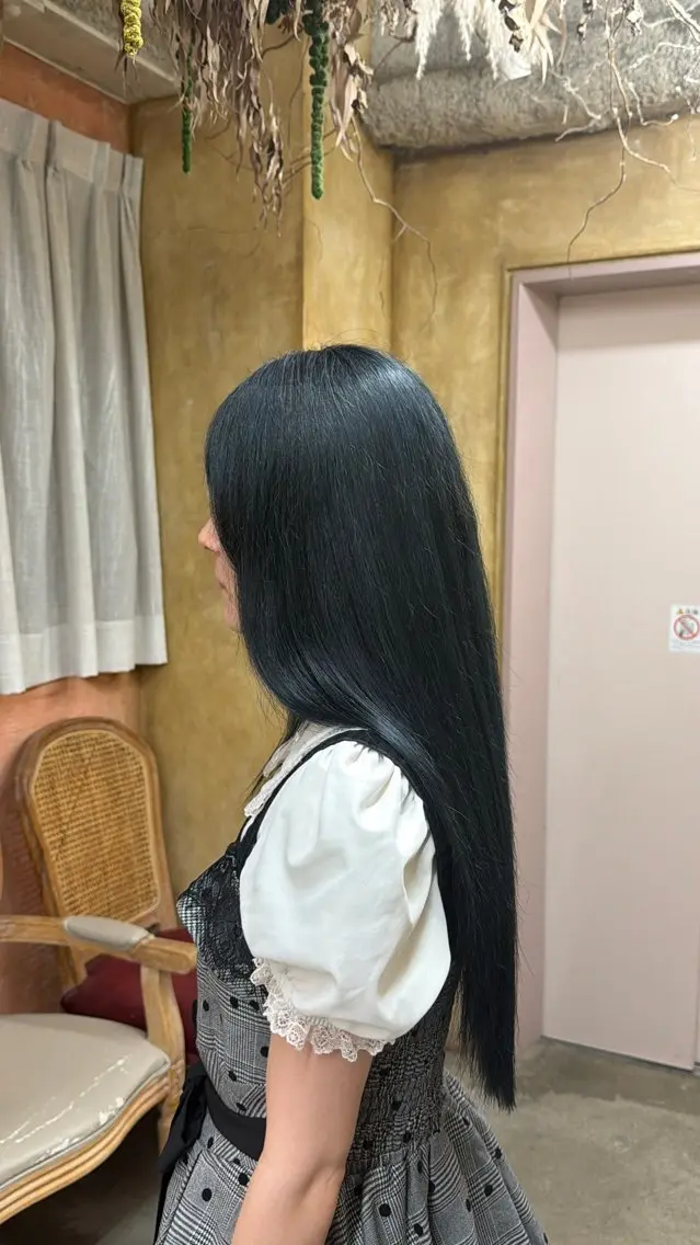 ロング ヘアカラー トリートメント ともざねゆか UniQ/岡山駅のヘアスタイル