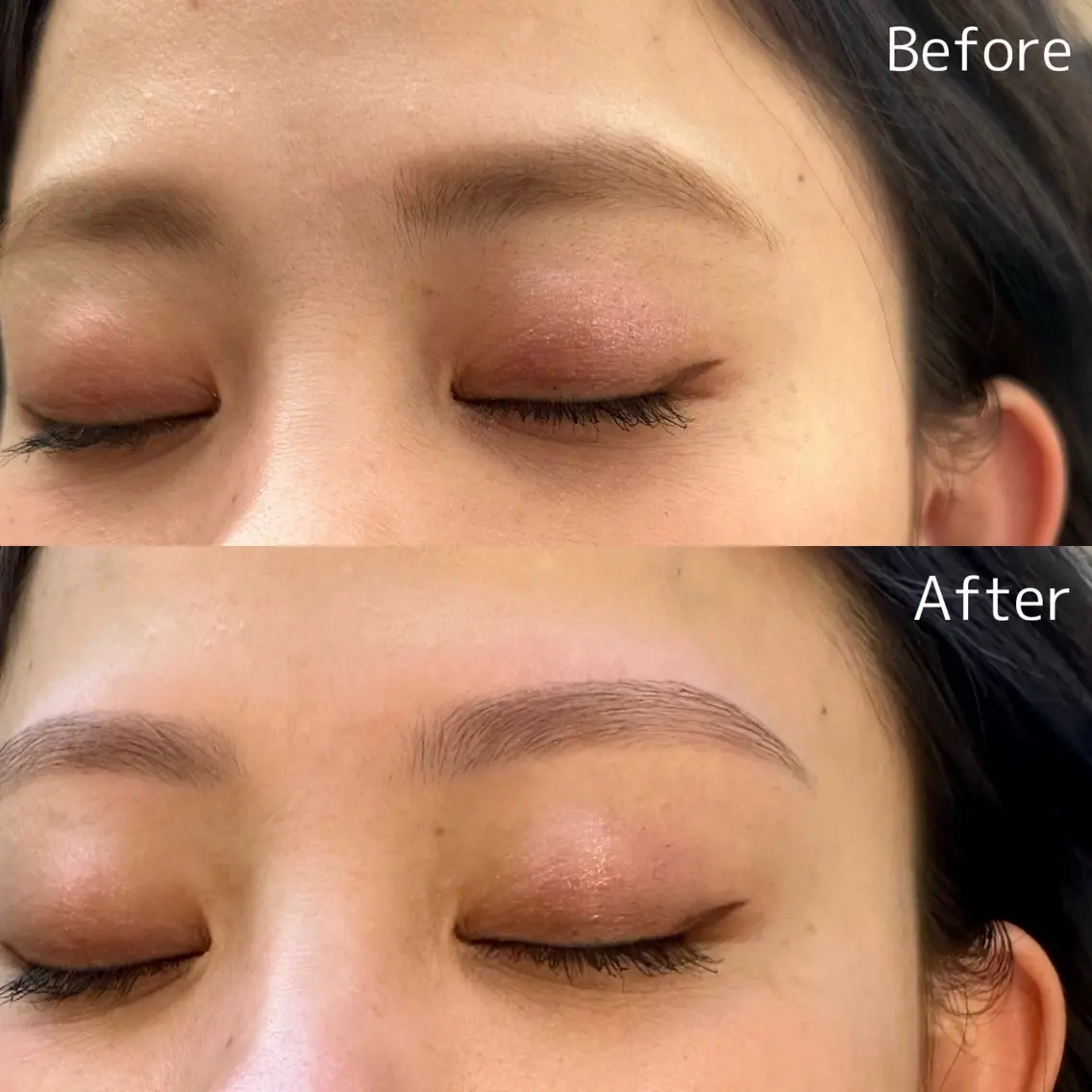 〈 アイブロウWax+フェイシャルWax 〉モテ肌🫧(間引き・仕上げメイク込み)の写真