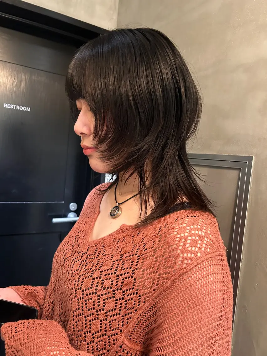 セミロング レイヤーカット ウルフカット カット トリートメント ヘッドスパ デザイン/アレンジ ❤︎イシイレイのヘアスタイル