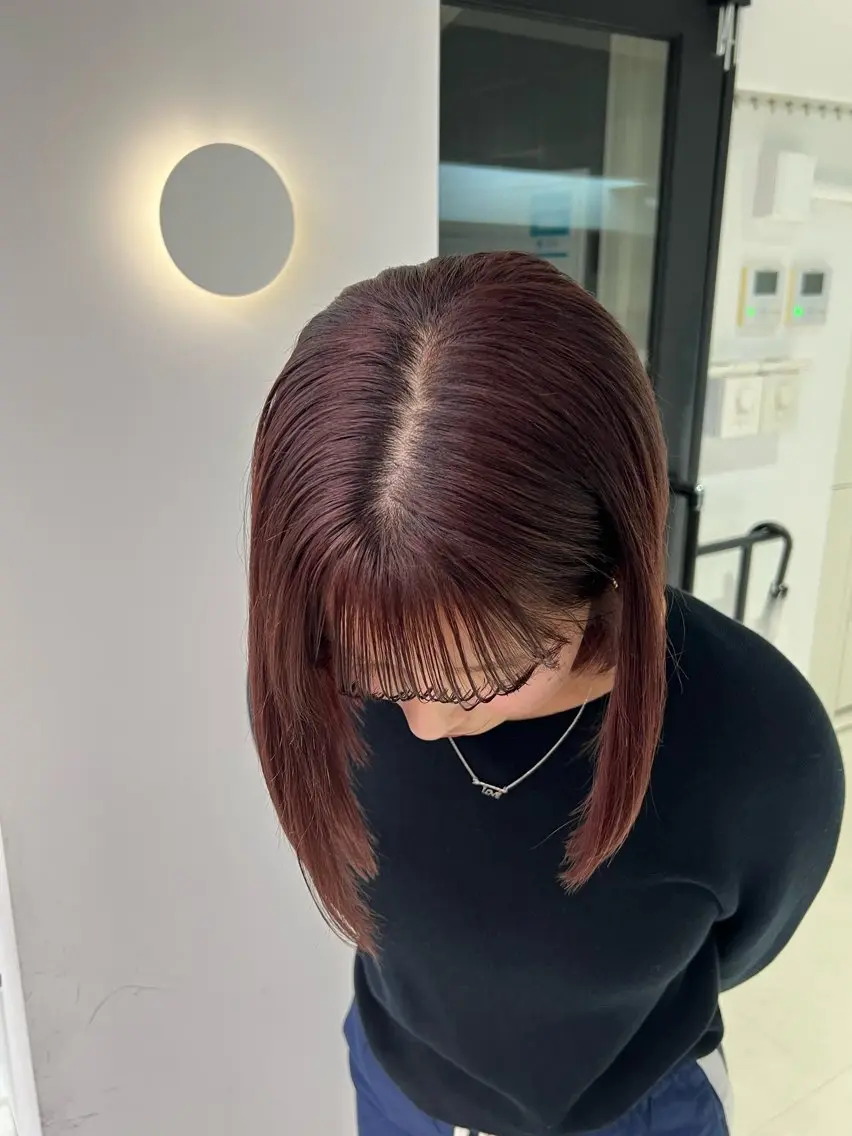 ショート カラー ヘアカラー トリートメント うるぷるカラー 🤍 Naanoのヘアスタイル