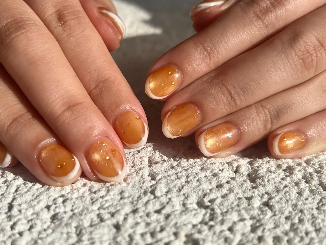 ネイル フレンチネイル マグネットネイル ハンドネイル plus nails まみのネイルデザイン