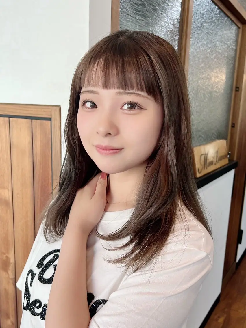 ロング カラー ❤️Mimi/non ワンカラー❤️のヘアスタイル