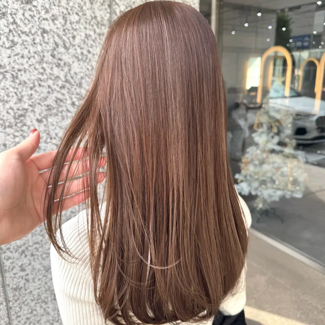 ロング カラー ヘアアレンジ ヘアカラー ブリーチなしカラー /新百合ヶ丘/安形翔のヘアスタイル