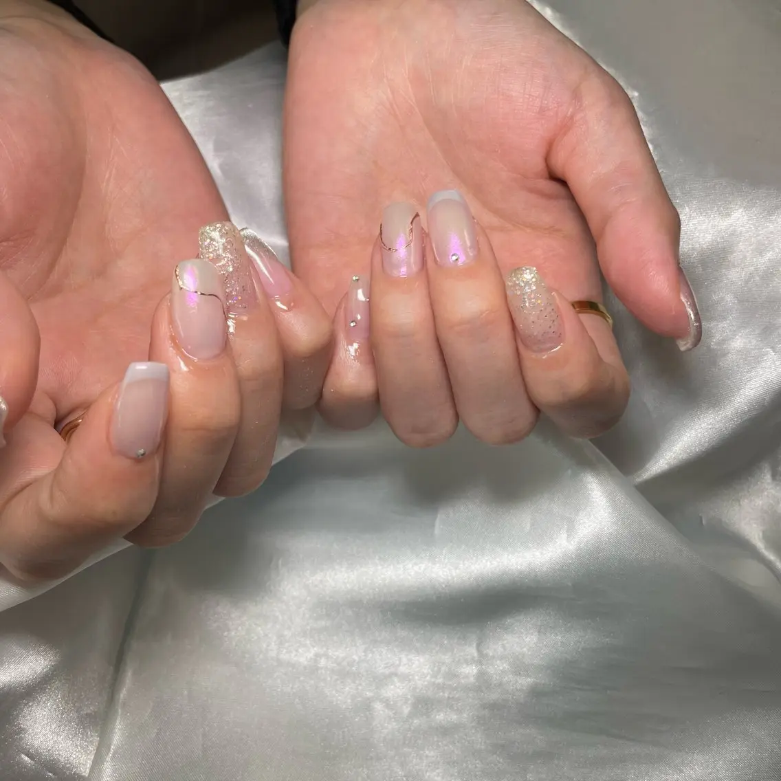 ネイル オーロラネイル 持ち込み Joint_ nailのネイルデザイン