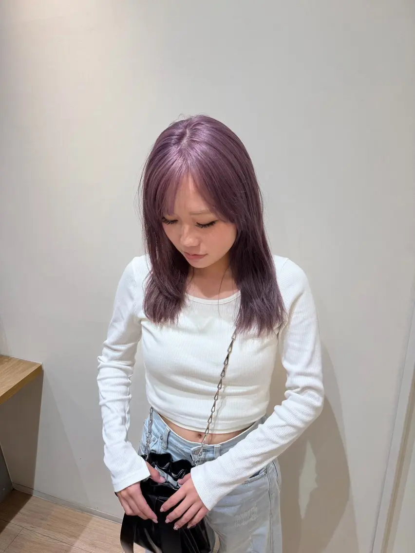 ミディアム 佐々木 彩羽のヘアスタイル