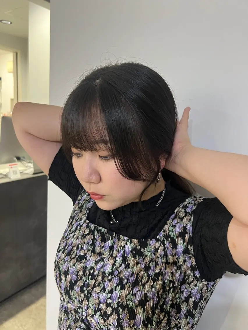 ロング 顔周りカット 宮城 萌のヘアスタイル