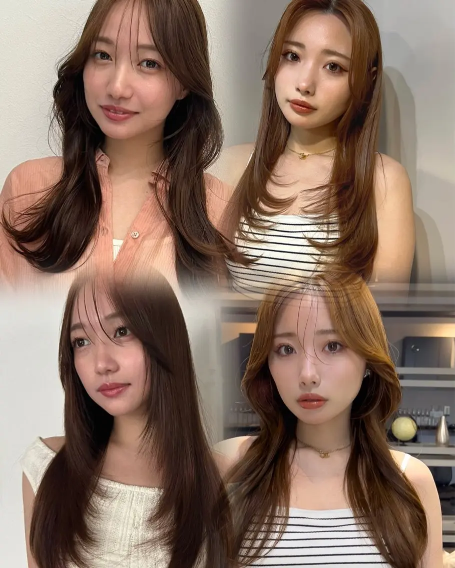 セミロング カット ヘアカラー トリートメント 恵比寿韓国レイヤー× 艶透明感カラー大場のヘアスタイル