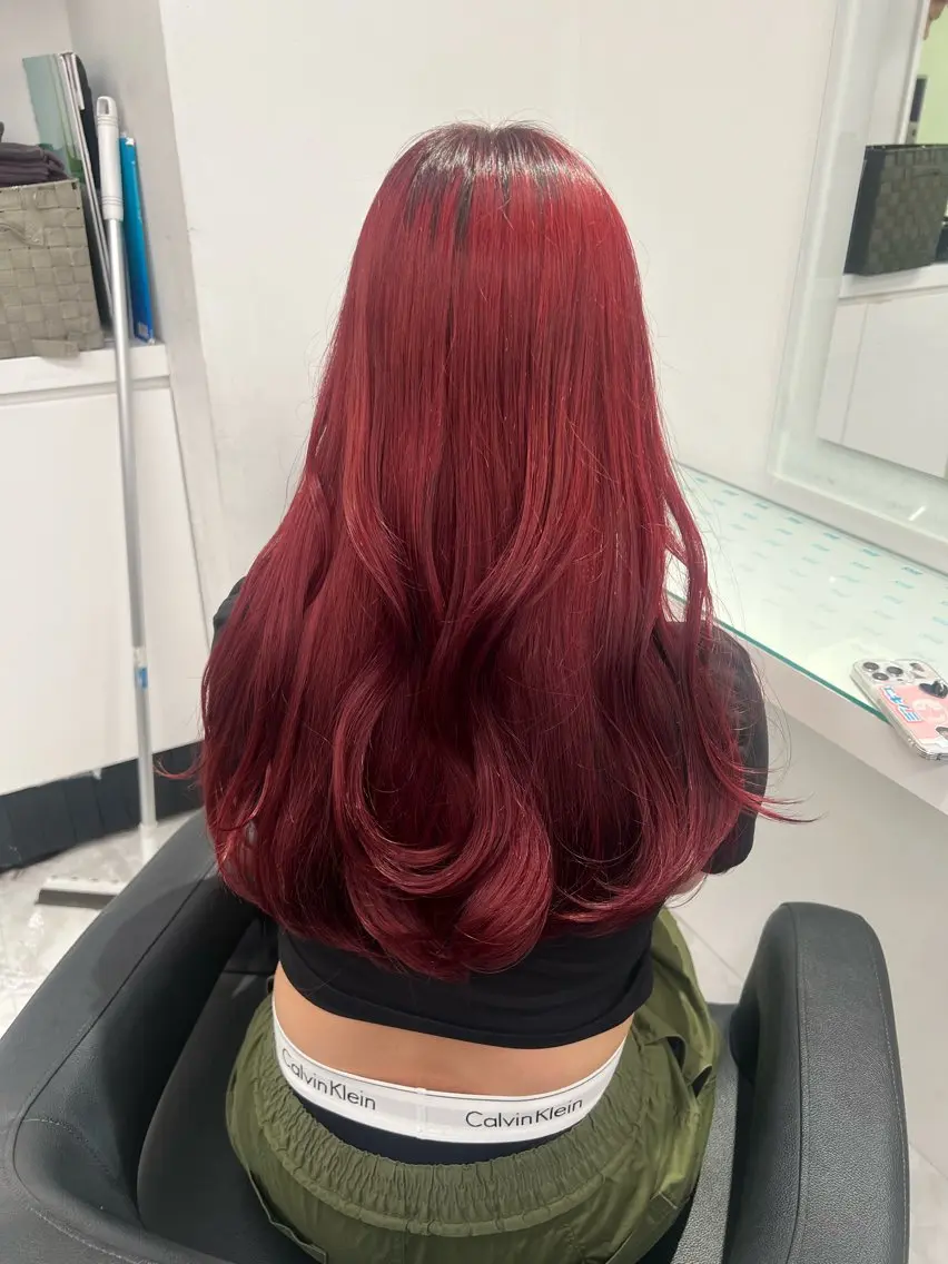 カラー ヘアカラー トリートメント ヘッドスパ ヘアセット ブリーチなし透明感 💗RYOTAのヘアスタイル