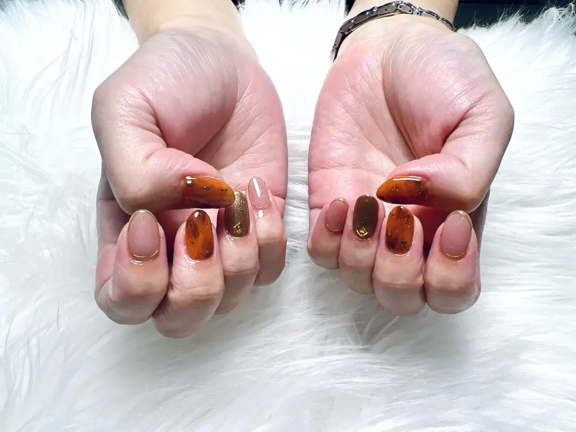 ネイル 冬ネイル ハンドネイル Tumake🩶 Natsumi𖤐⡱のネイルデザイン