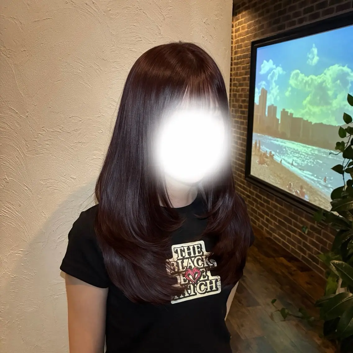 ロング レイヤーカット カット ヘアカラー トリートメント Rechal🌙 yuuのヘアスタイル