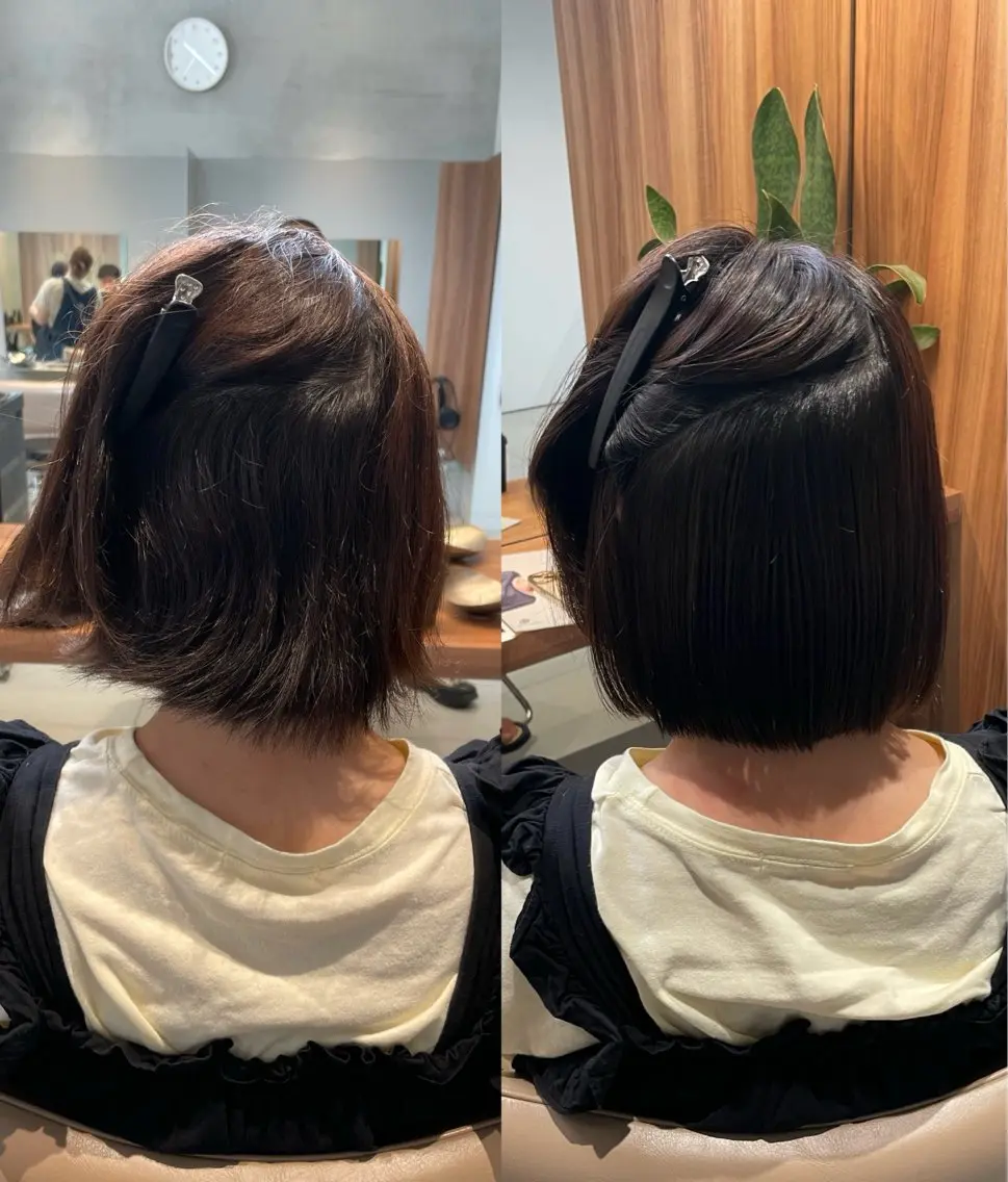 ミディアム ショート⌇艶カラー ⌇ RIN🌙のヘアスタイル