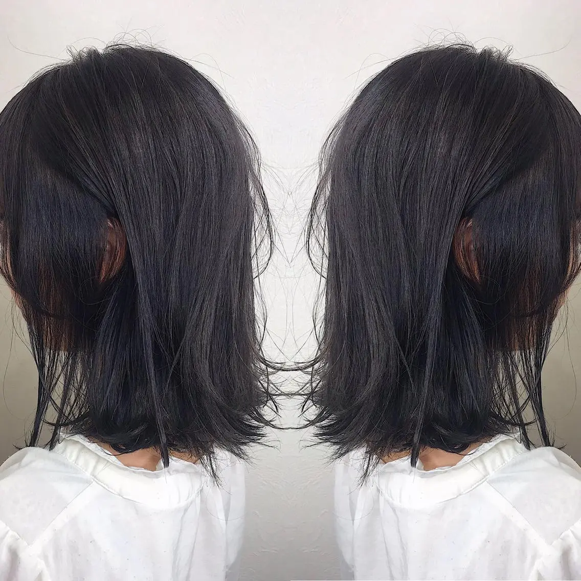 ミディアム カラー ディープラベンダー ラベンダーカラー 外ハネヘア ヘアカラー 柴田 祐輔のヘアスタイル