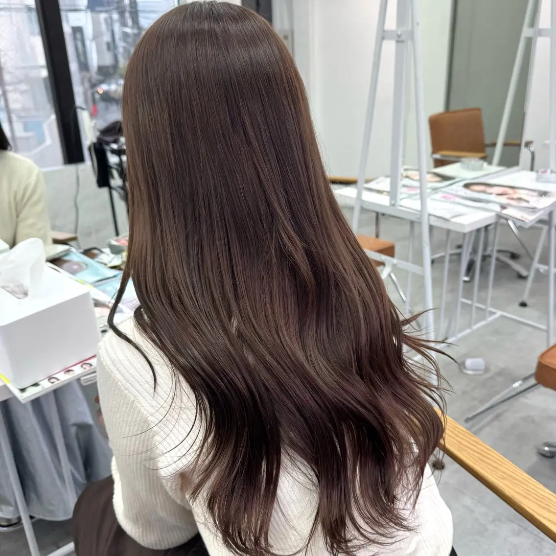 ロング カラー ヘアアレンジ ヘアカラー ブリーチなしカラー /新百合ヶ丘/安形翔のヘアスタイル