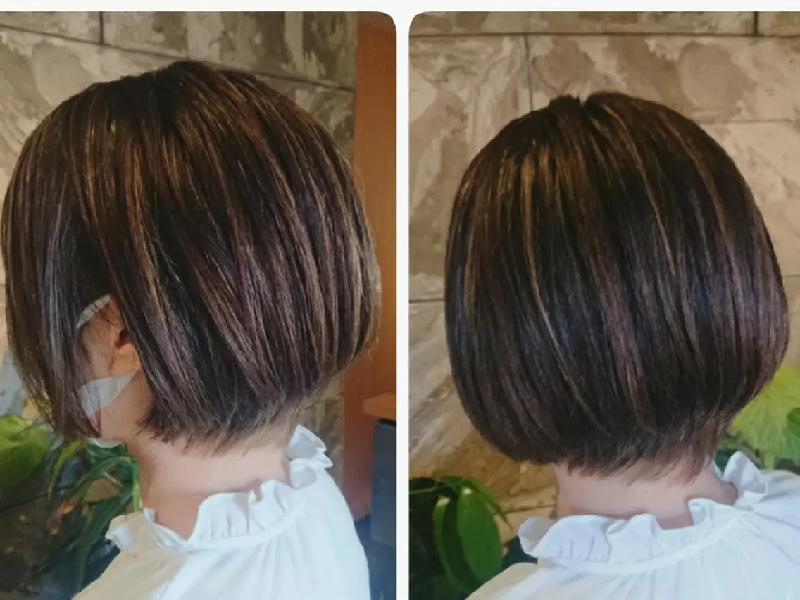 ショート カット ヘアカラー パーマ 縮毛矯正 トリートメント ヘッドスパ ヘアセット 清水 旭美のヘアスタイル