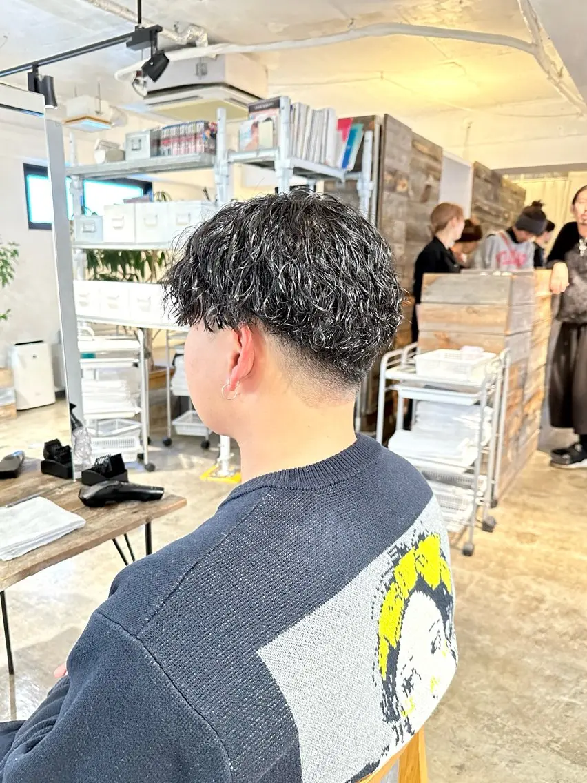 メンズ マッシュ メンズパーマ メンズツイストパーマ ツイストパーマ カット ヘアカラー パーマ トリートメント 骨格補正施術/メンズ 専門美容師/YUYAのヘアスタイル