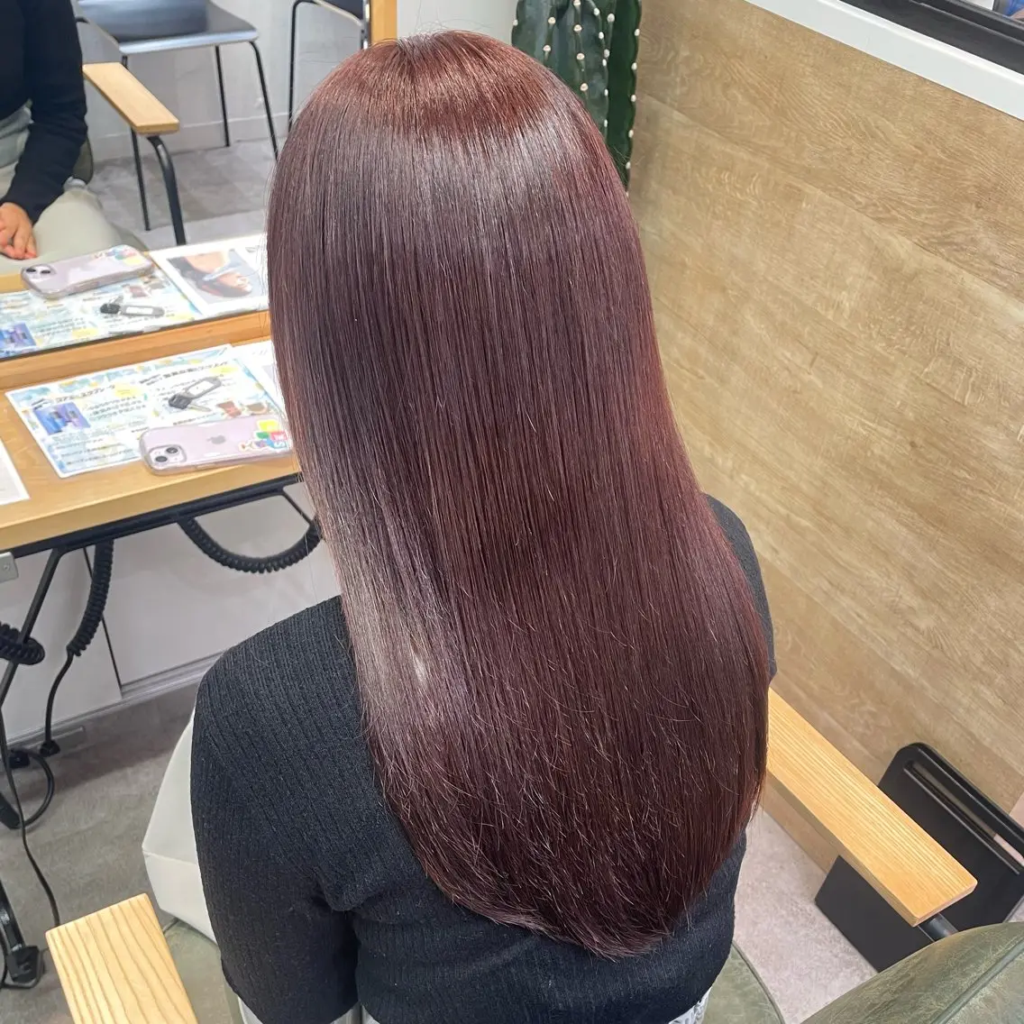 銀座：似合わせカラー オリーブ🫒アレンジのヘアスタイル
