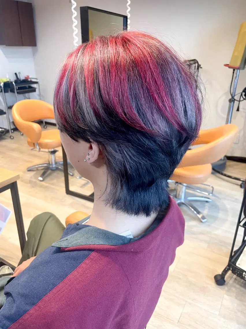 ショート カラー ダブルカラー ヘアカラー トリートメント 髪質改善/ブリーチ 田代 龍我のヘアスタイル