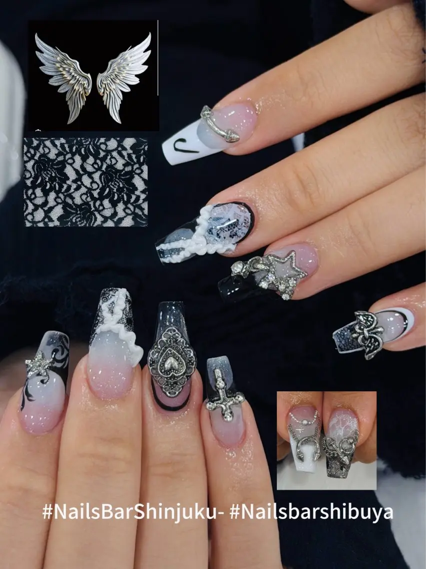 ネイル フラッシュネイル フレンチネイル ジェルネイル ガラスフレンチ 氷ネイル・うるうるネイル NAILS BAR SHINJUKUのネイルデザイン