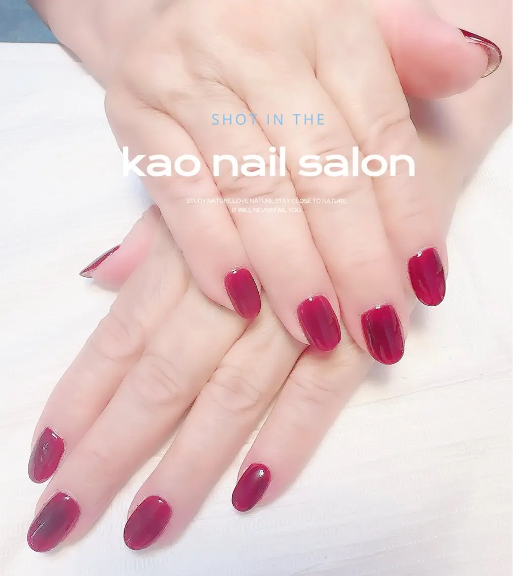 ネイル ハンドネイル kao nail マグネット/長さだしのネイルデザイン