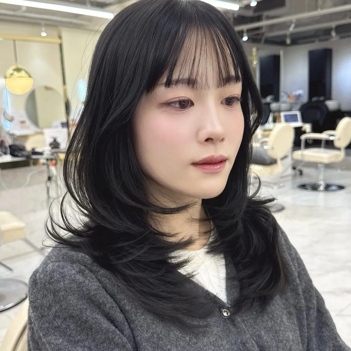 〖初めての方限定💐〗トレンド似合わせデザイン ♥カット＋カラーの写真