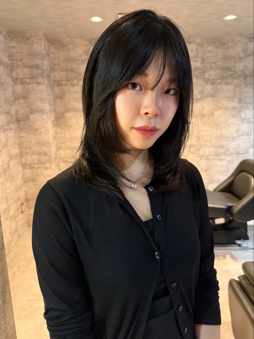ミディアム カラー パーマ 似合わせカット カット ヘアカラー 縮毛矯正 トリートメント mai / linoah˚✧のヘアスタイル