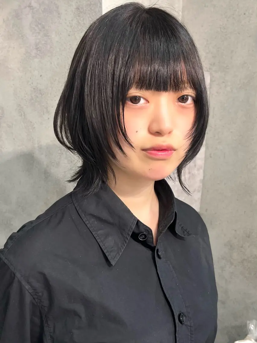 ショート カラー カット ヘアカラー トリートメント ウルフ🦋顔まわり ❤︎ ͛めいのヘアスタイル