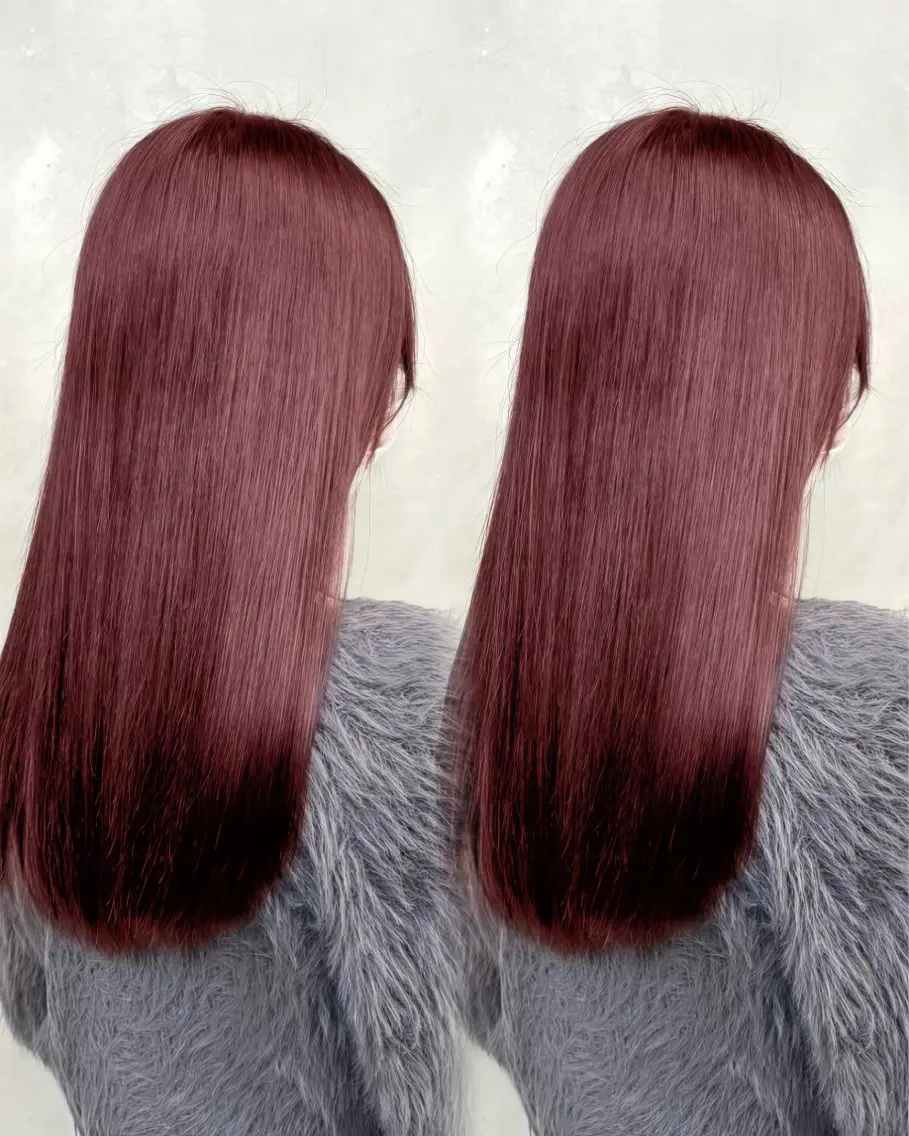 ロング カラー 透明感カラー レッドカラー ヘアカラー Cinci💛いつか 💛透明感カラーのヘアスタイル