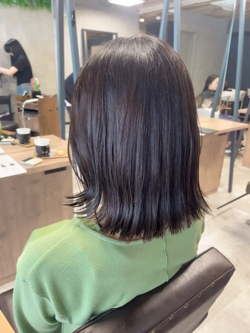 ミディアム KAEDE🎀 縮毛矯正&パーマ特化のヘアスタイル