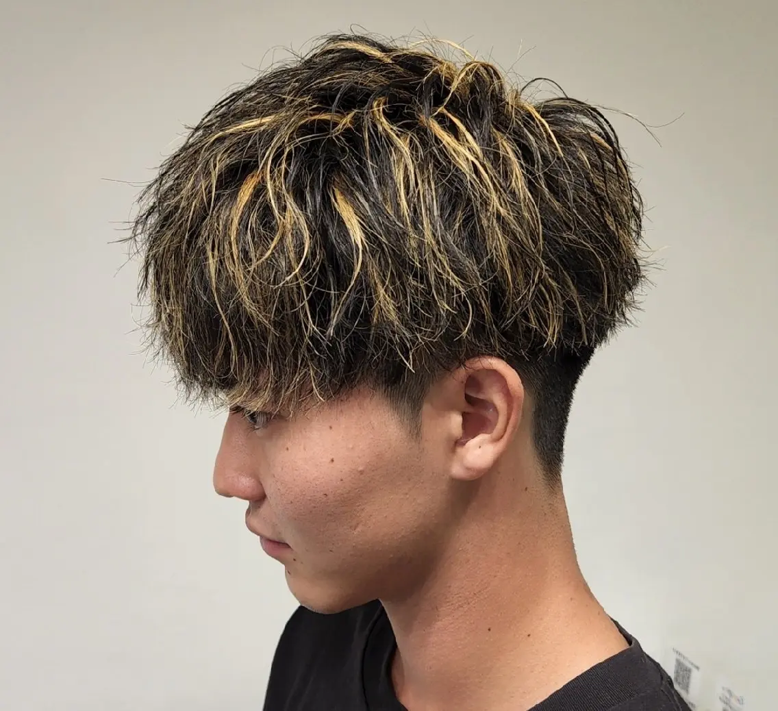 ショート パーマ カラー メンズ 【イケメン風パーマ】 SHOFYのヘアスタイル