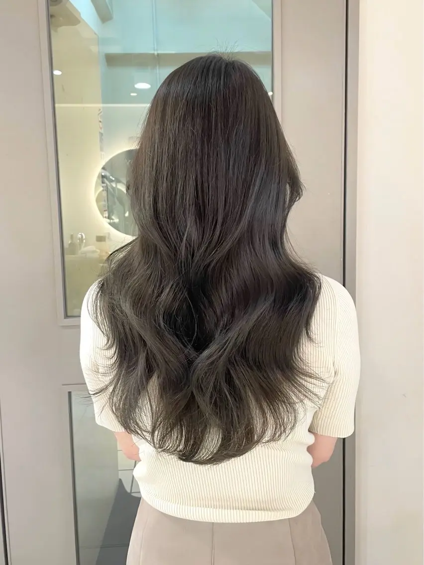 ロング カラー カット ヘアカラー トリートメント 横浜/レイヤーカット /顔周り/佐藤記正のヘアスタイル