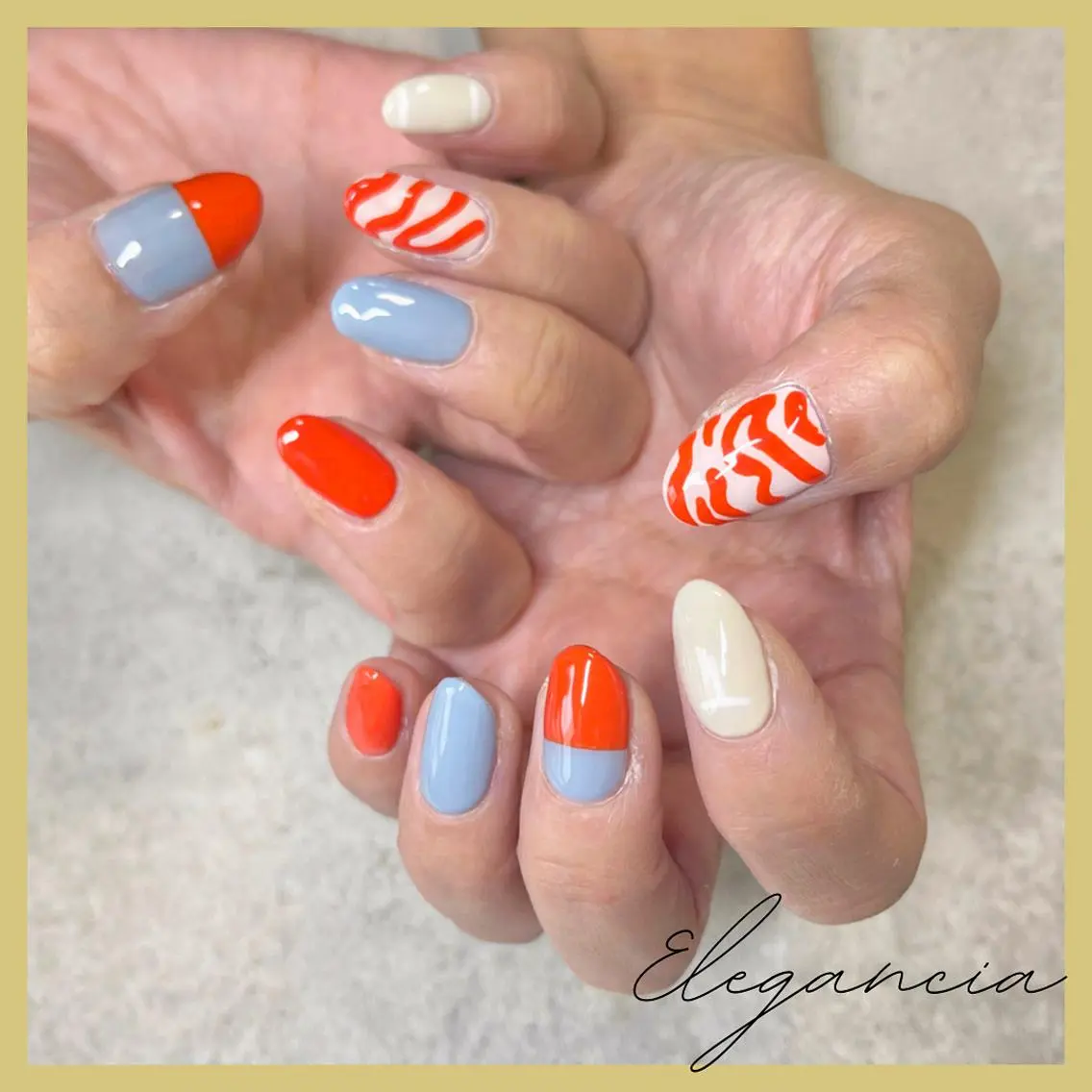 カラー ネイル Elegancia. Hiromiのネイルデザイン