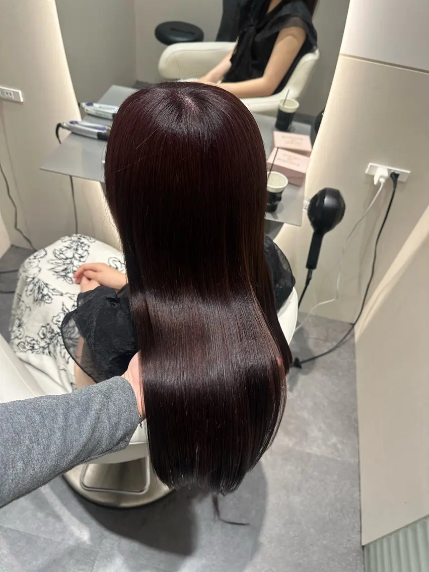 ロング カット ヘアカラー 縮毛矯正 トリートメント 🫧髪質改善🤍丁寧 で好評🫧/MAKIのヘアスタイル