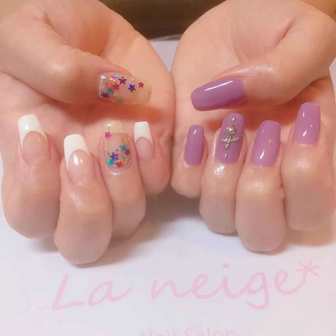 ネイル ロングネイル La neige* yuki 🐩🌙のネイルデザイン