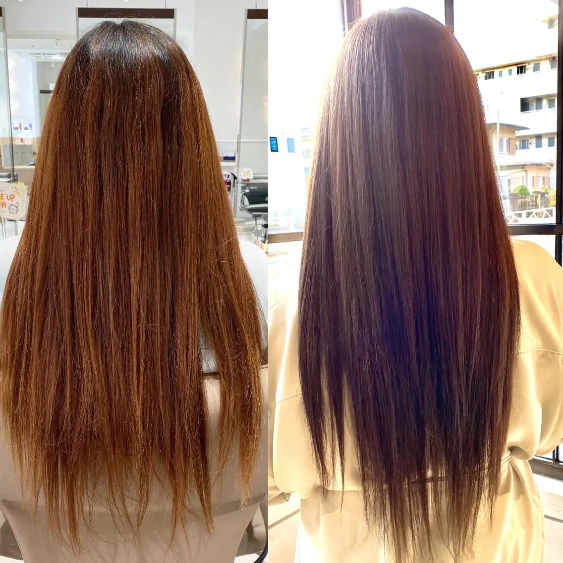 ロング カラー ブラウンカラー イルミナカラー カット ヘアカラー トリートメント 谷合 貴志のヘアスタイル