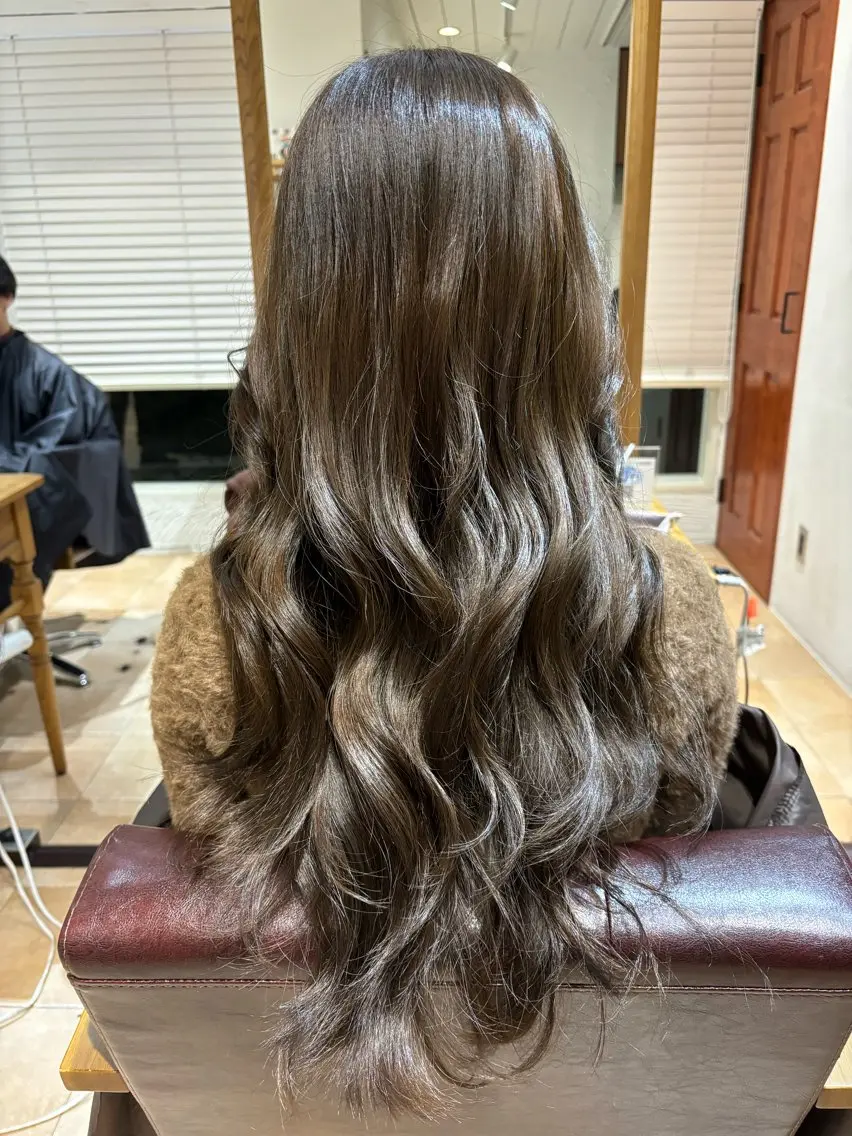 ロング カラー アッシュ 透明感カラー ミント カット ヘアカラー トリートメント 🌈透明感カラー🌈 🌟吉田祐介🌟のヘアスタイル